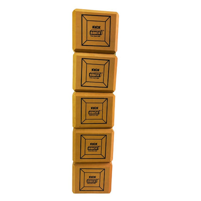 Pack of 5 Half Kickbricks -Brown