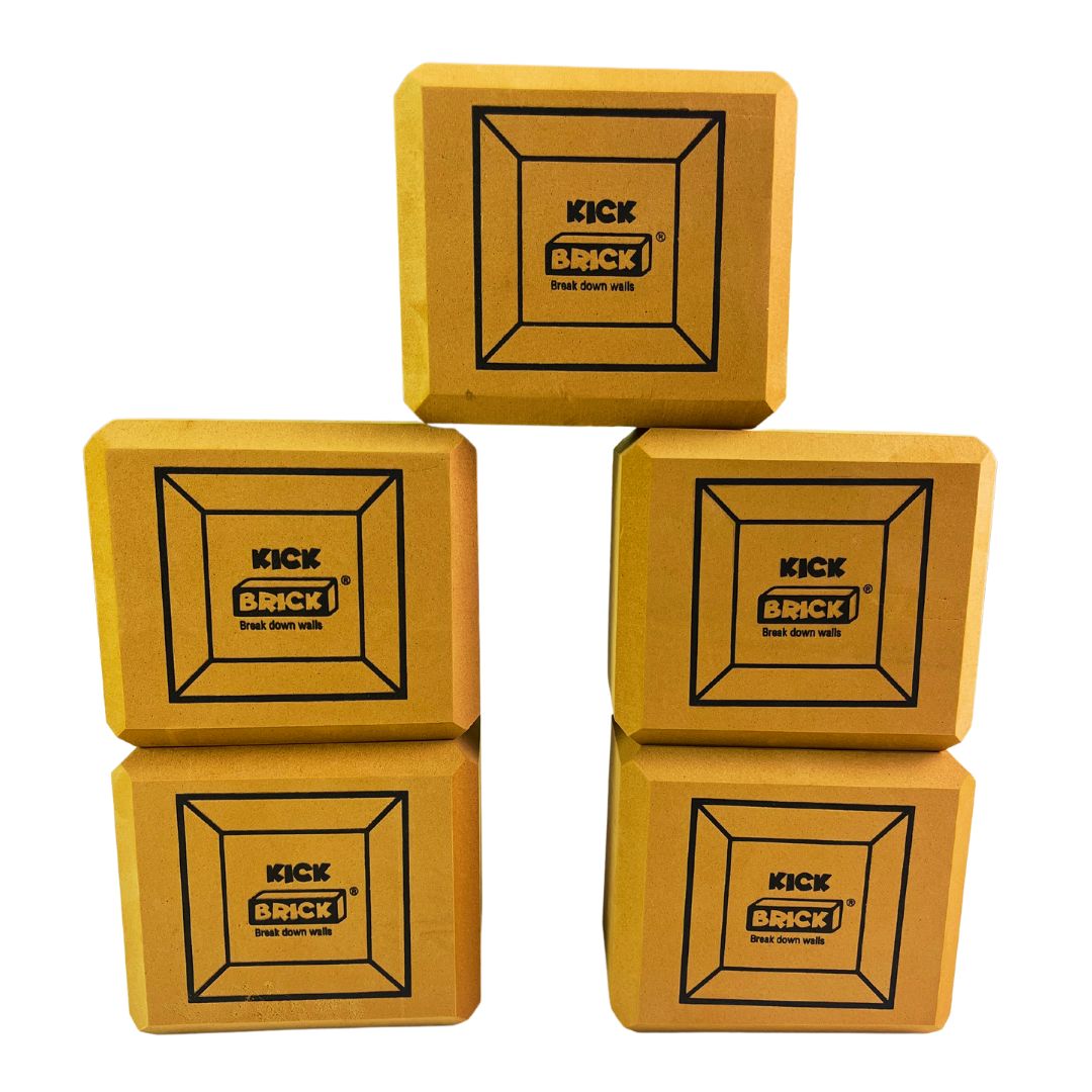 Pack of 5 Half Kickbricks -Brown