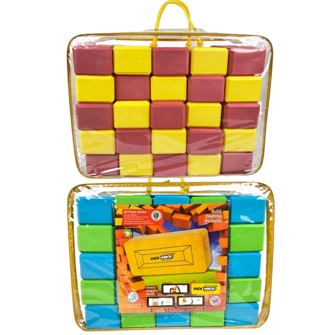 Colour Mix Double Pack - 50 Bricks in – KICKBrick