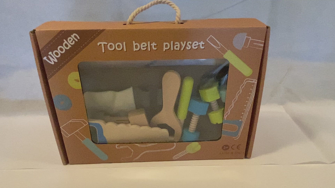 Wooden Tool Belt Playset